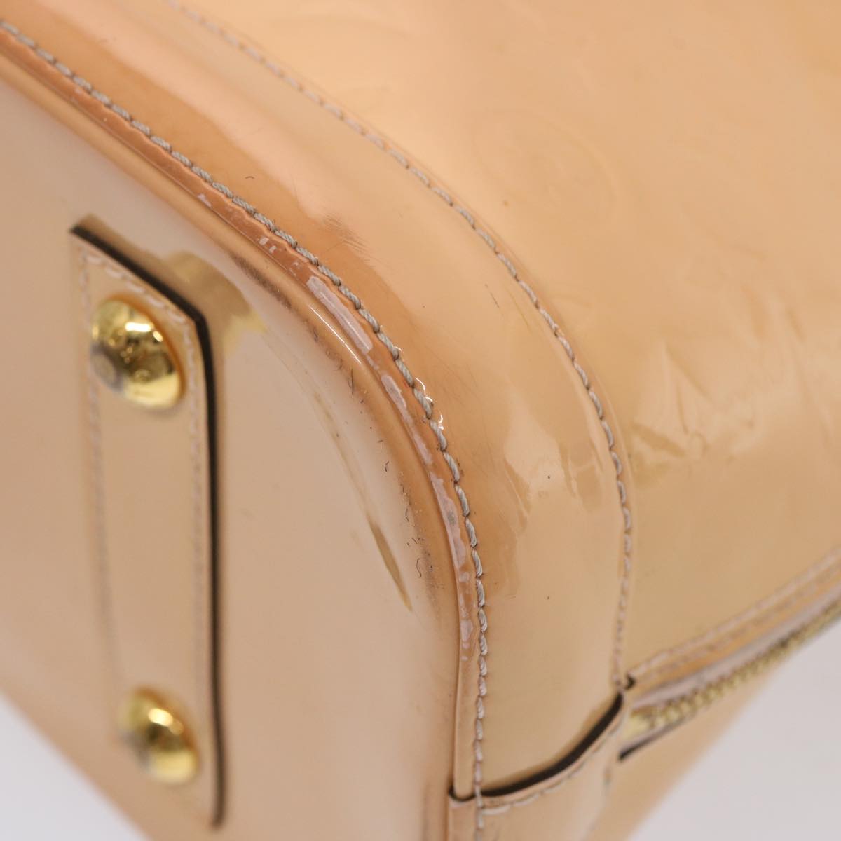 LOUIS VUITTON Monogram Vernis Alma PM Hand Bag Rose Valerine M50412 73627