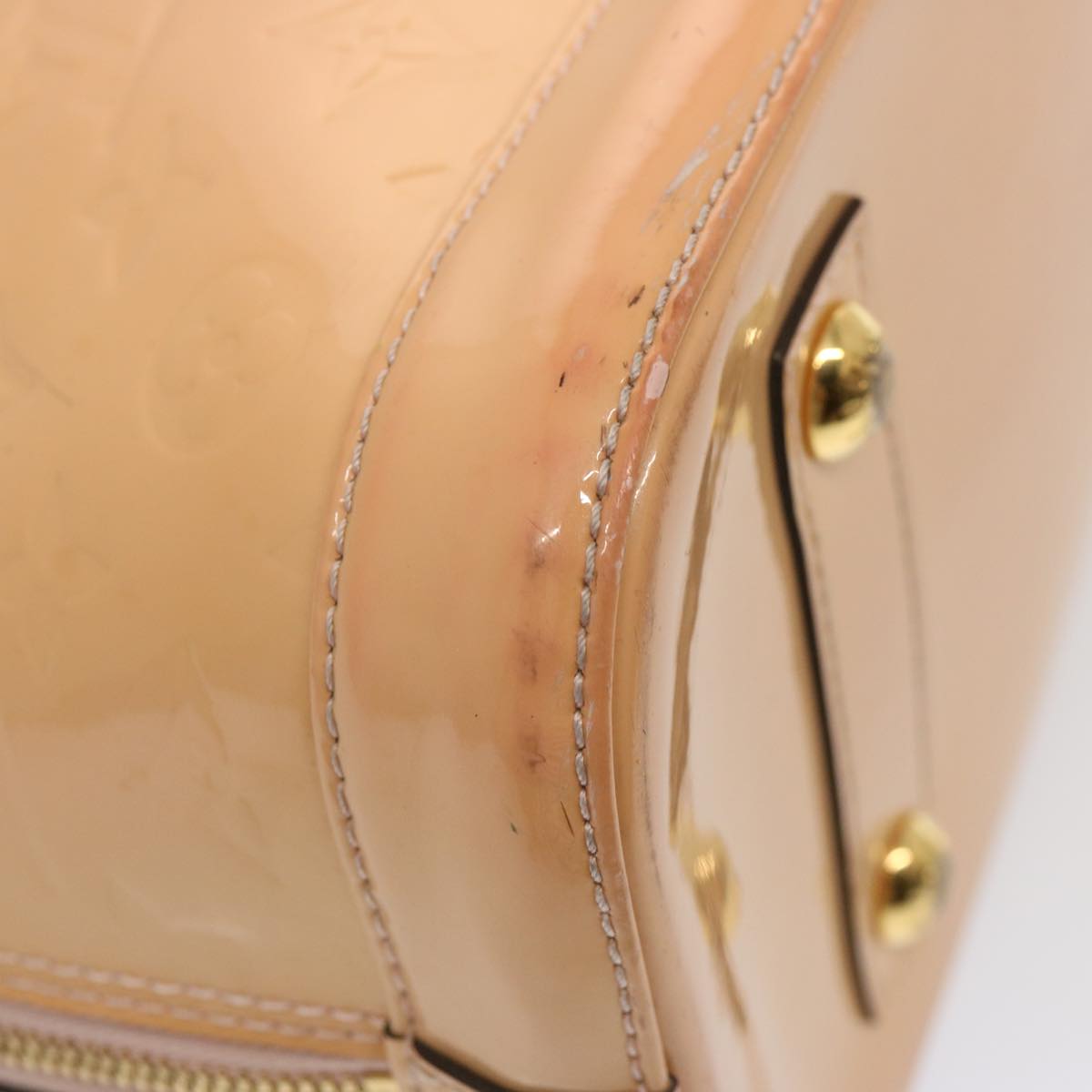 LOUIS VUITTON Monogram Vernis Alma PM Hand Bag Rose Valerine M50412 73627