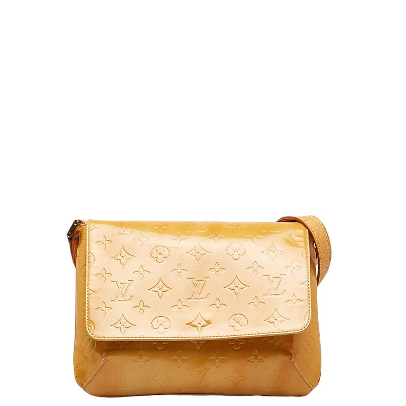 Louis Vuitton Monogram Vernis Thompson Street Shoulder Bag M91008 Yellow Patent Leather  Louis Vuitton