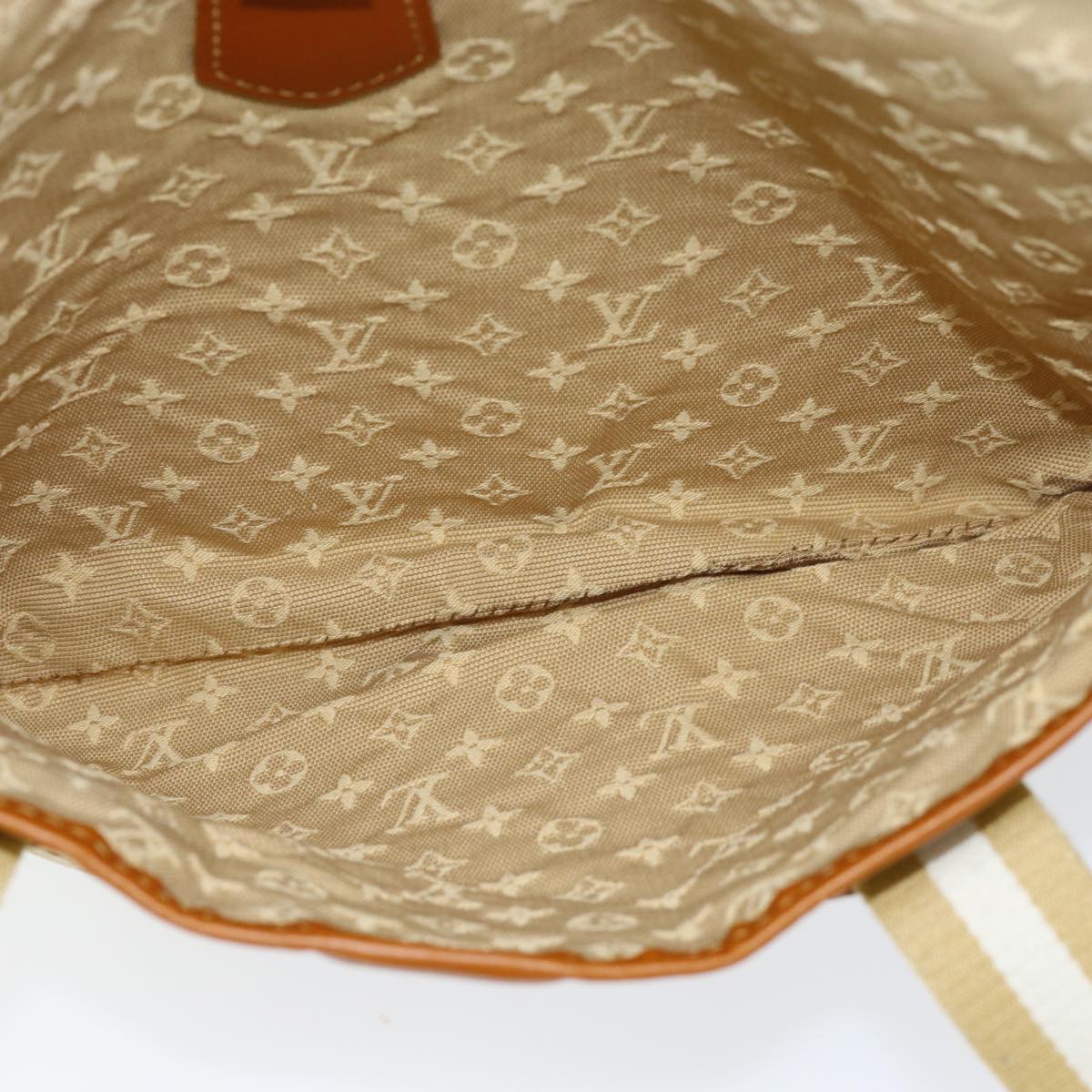 LOUIS VUITTON Monogram Mini Kabamari Kate Tote Bag Beige M92492 LV 73754