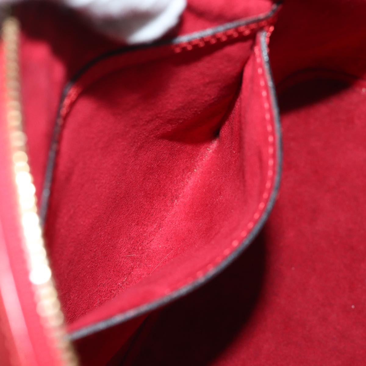 LOUIS VUITTON Epi Alma Hand Bag Castilian Red M52147 LV 73846