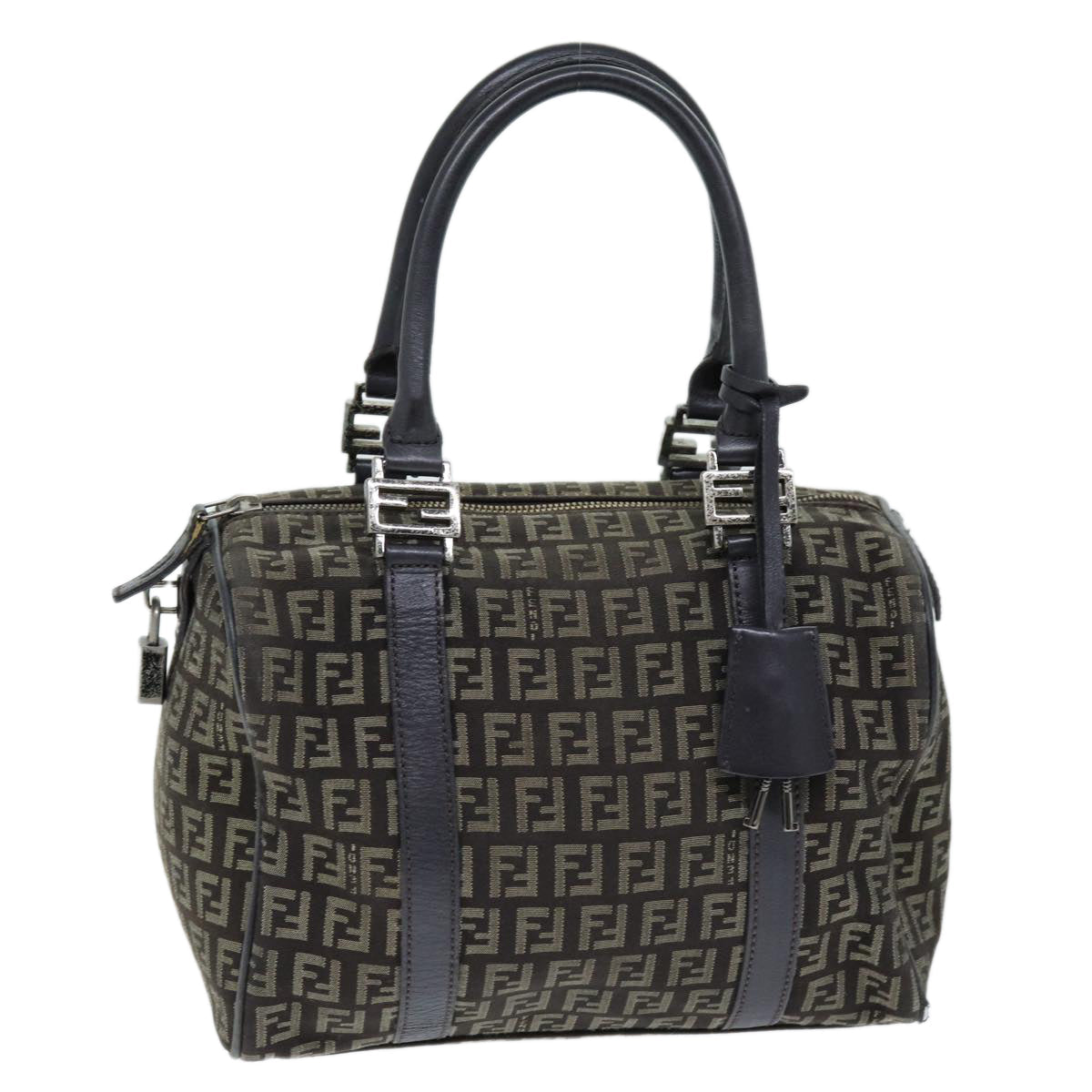 Luxury Fendi Zucchino Canvas Hand Bag Brown73861