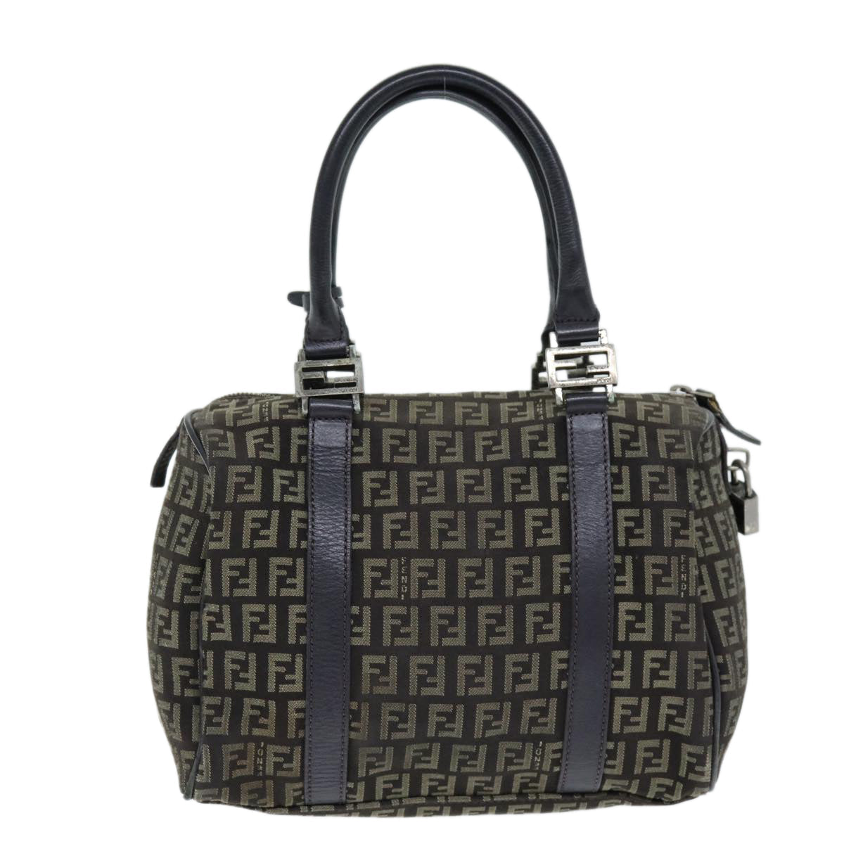 Luxury Fendi Zucchino Canvas Hand Bag Brown73861