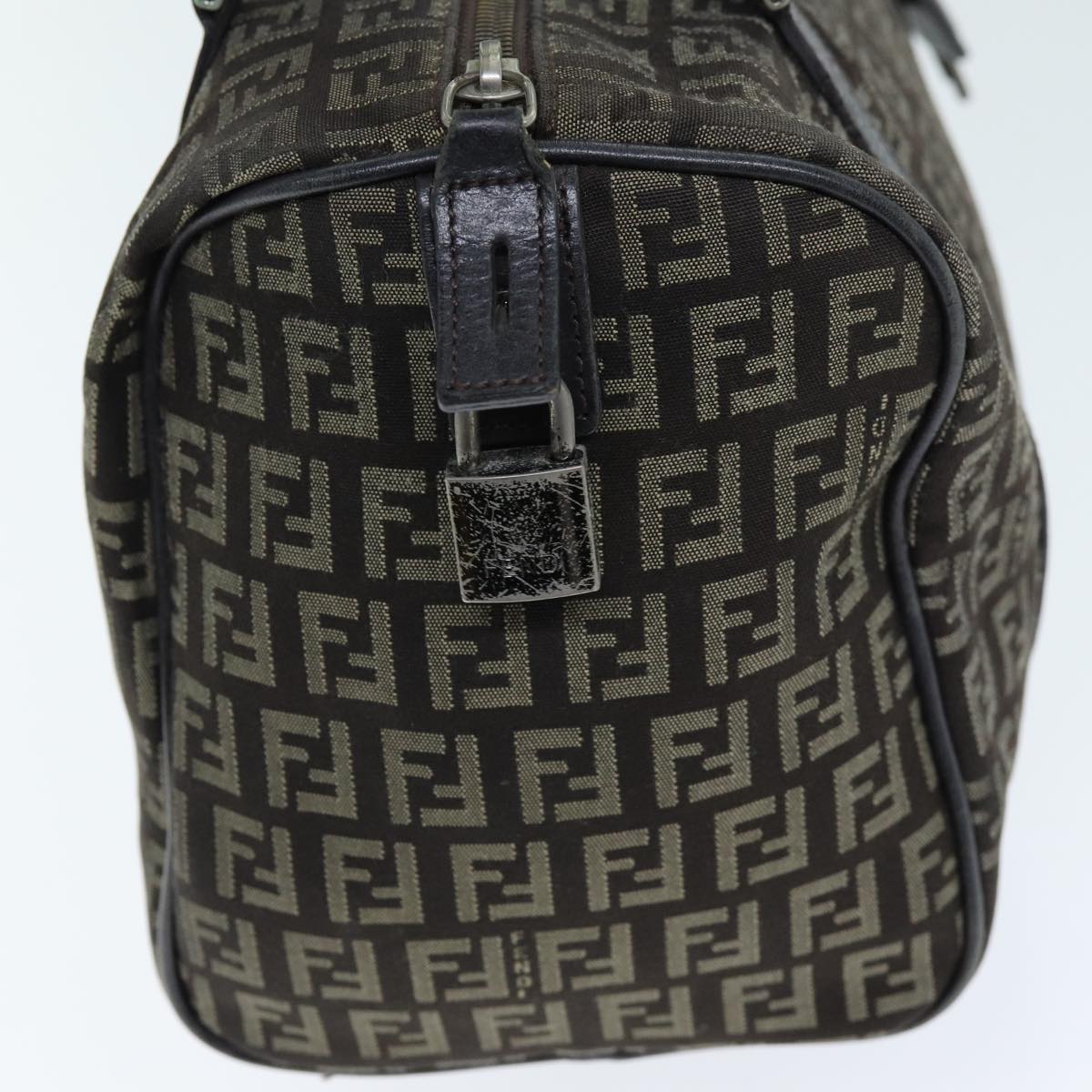 Luxury Fendi Zucchino Canvas Hand Bag Brown73861