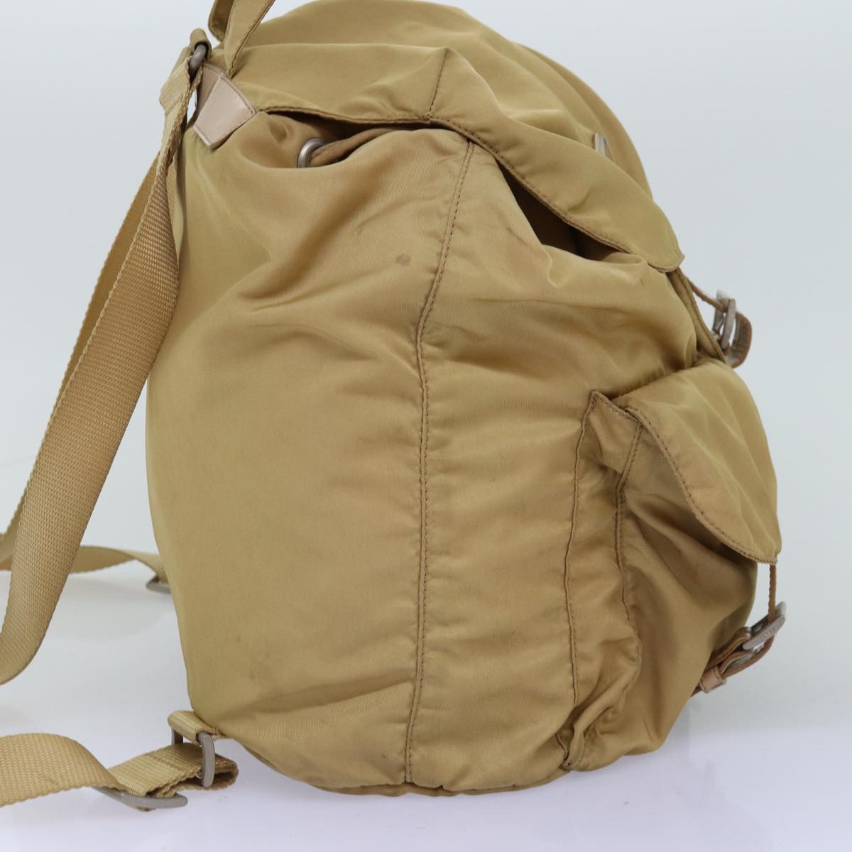 Luxury PradaBackpack Nylon Beige 73873