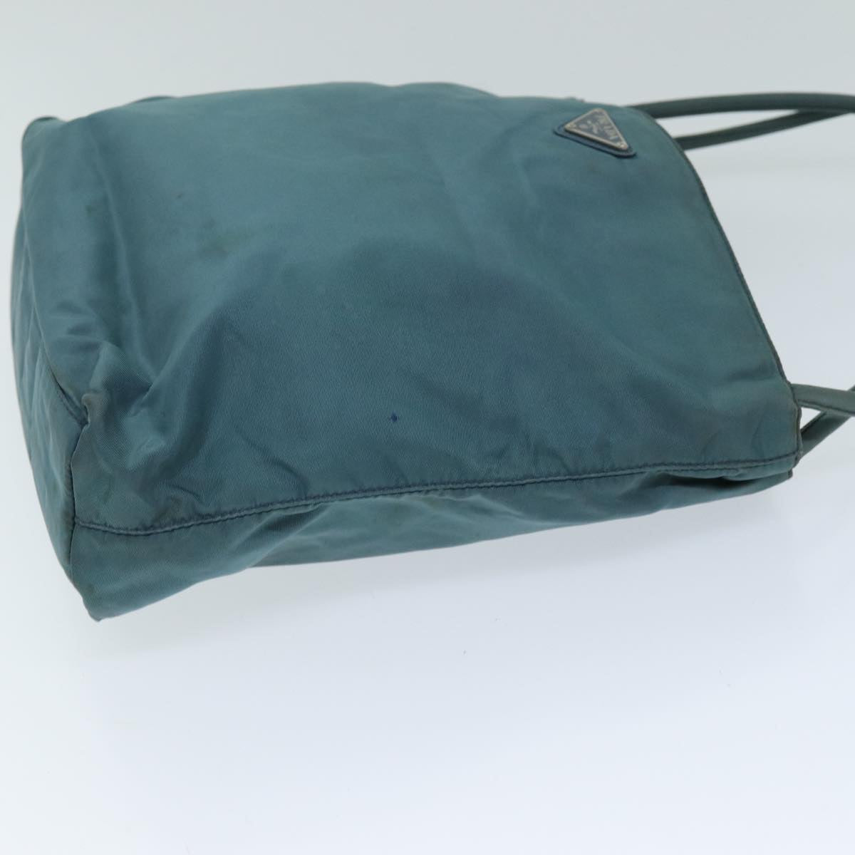 Luxury PradaTote Bag Nylon Turquoise Blue 73880