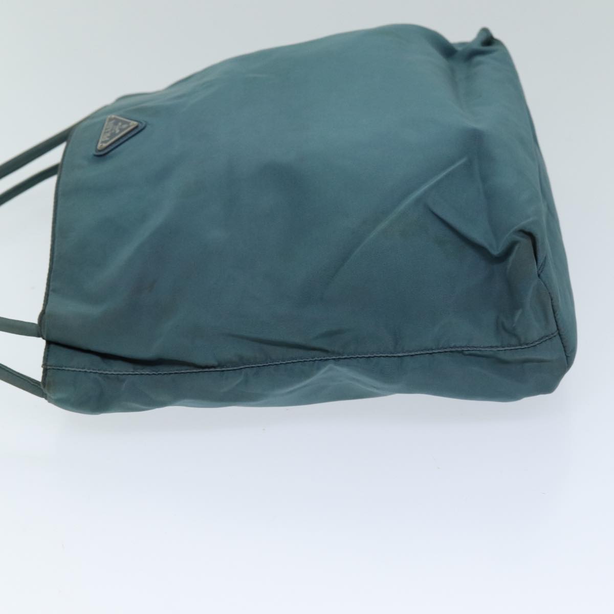 Luxury PradaTote Bag Nylon Turquoise Blue 73880