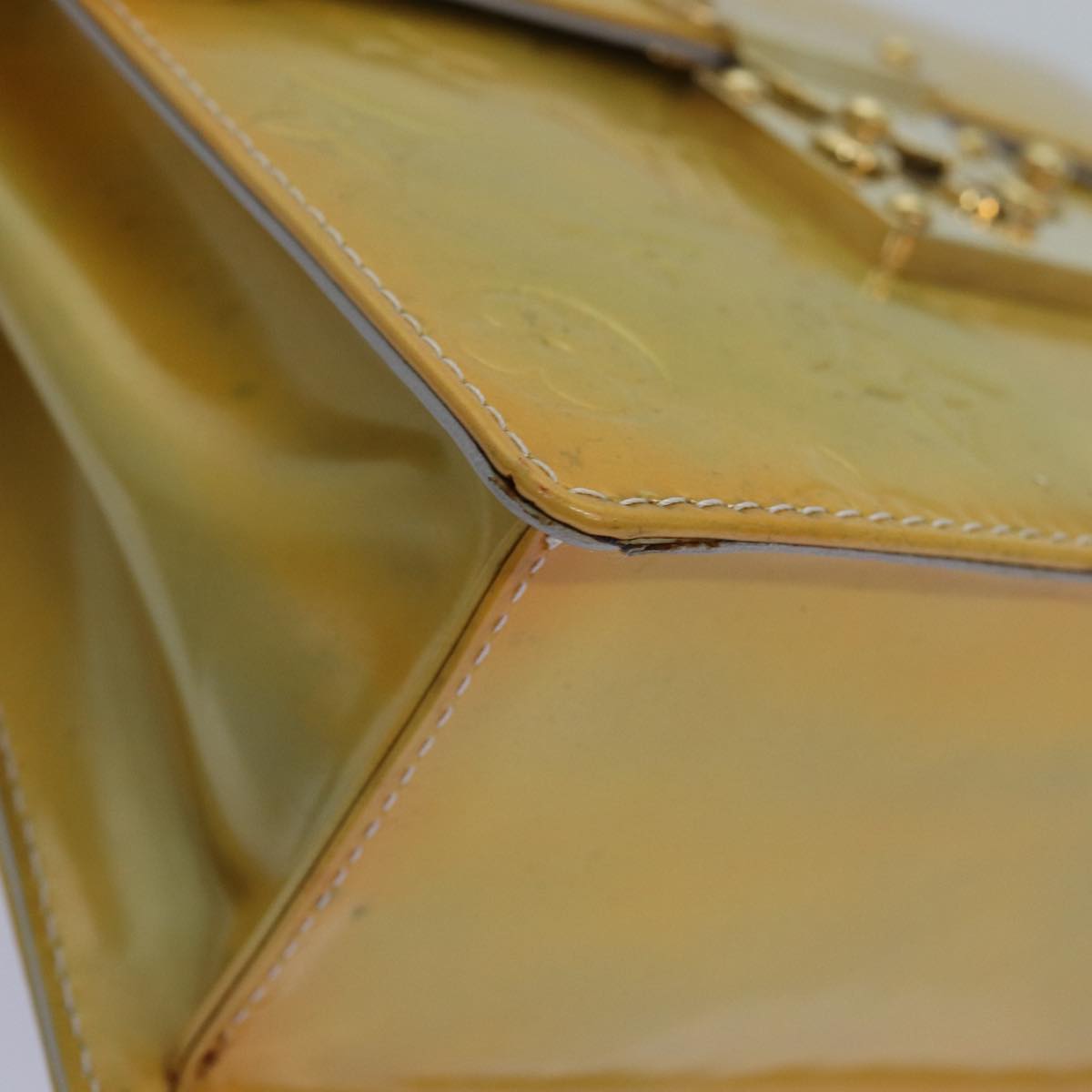 LOUIS VUITTON Monogram Vernis Spring Street Hand Bag Gris M91029 LV 73919