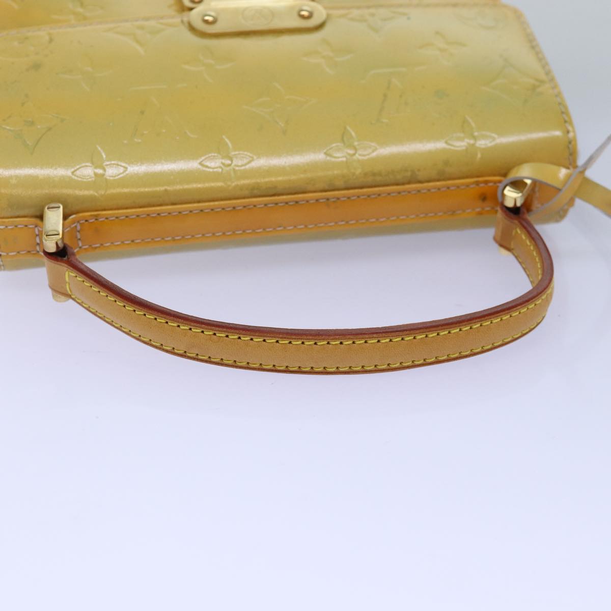 LOUIS VUITTON Monogram Vernis Spring Street Hand Bag Gris M91029 LV 73919