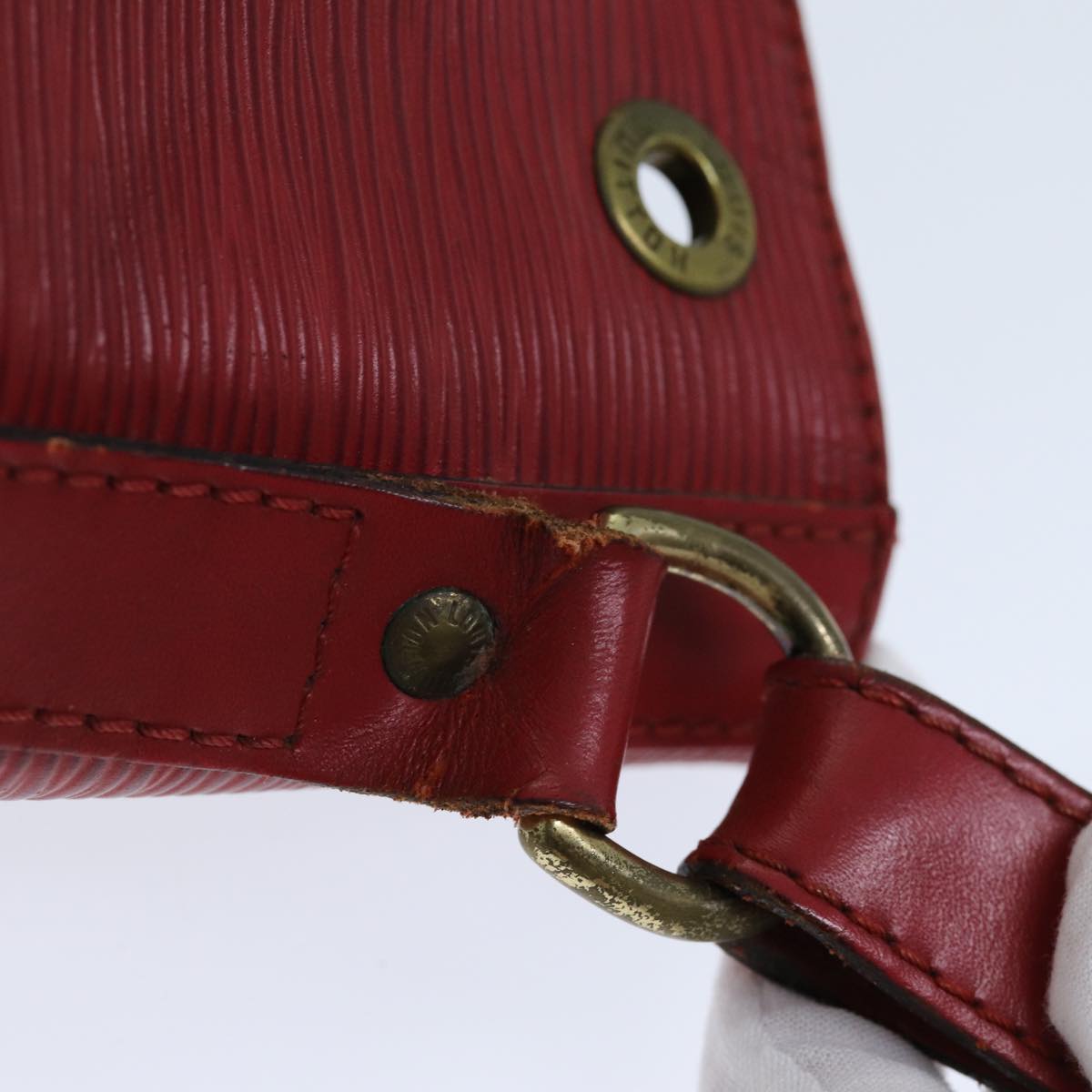 LOUIS VUITTON Epi Petit Noe Shoulder Bag Red M44107 LV 73920