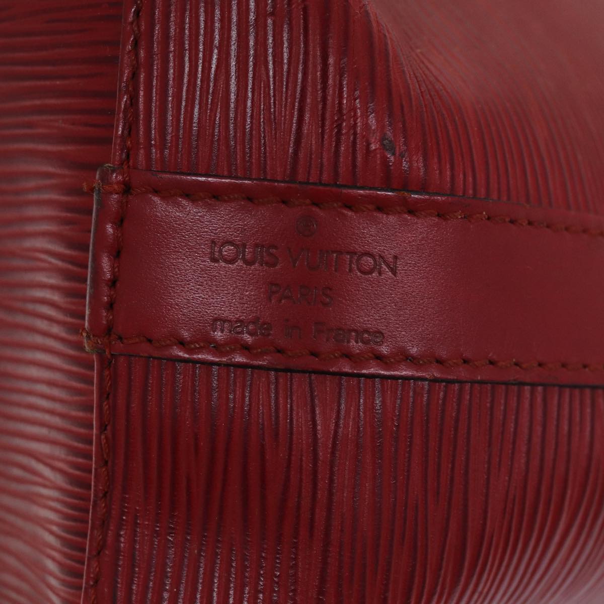 LOUIS VUITTON Epi Petit Noe Shoulder Bag Red M44107 LV 73920