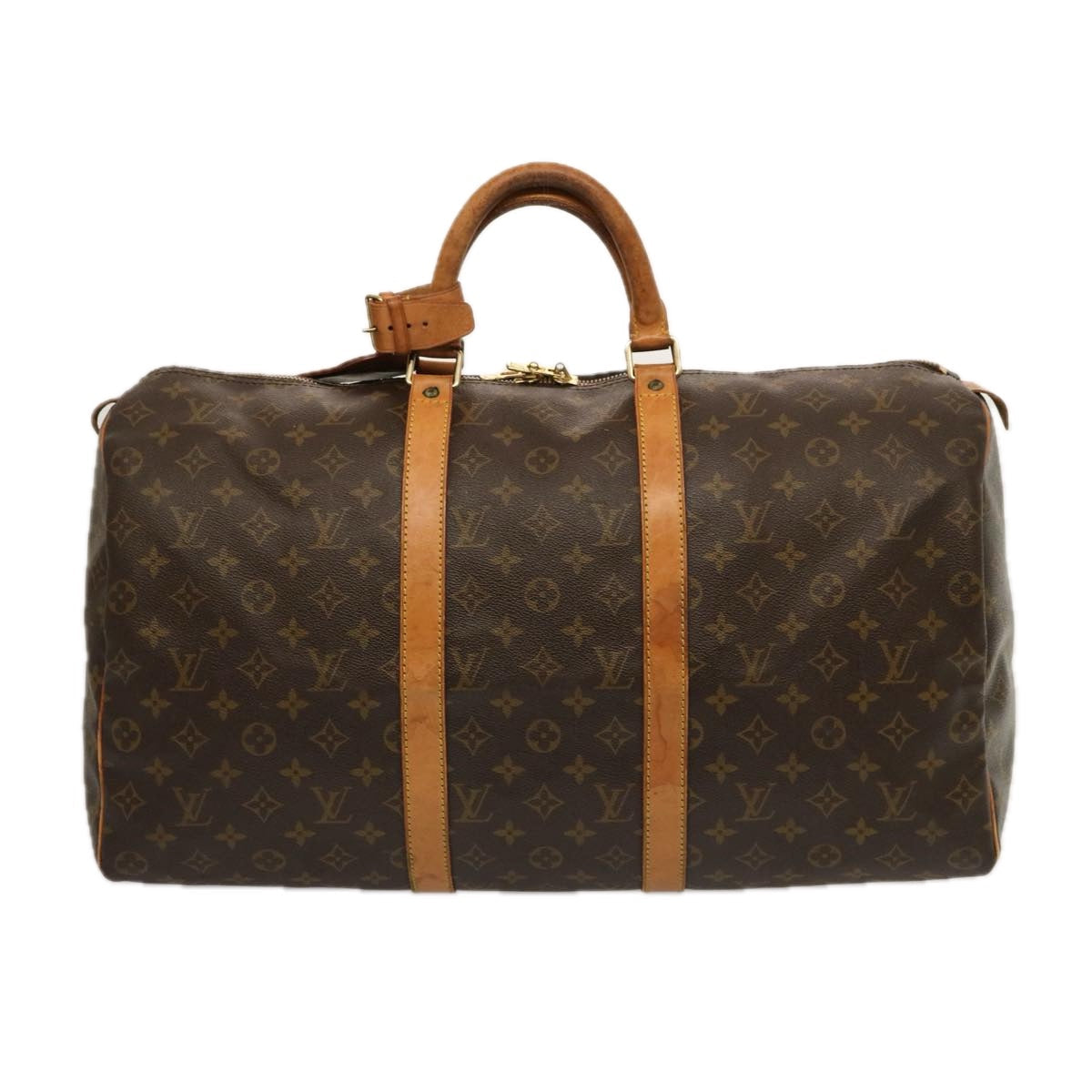 LOUIS VUITTON Monogram Keepall 50 Boston Bag M41426 LV 73921