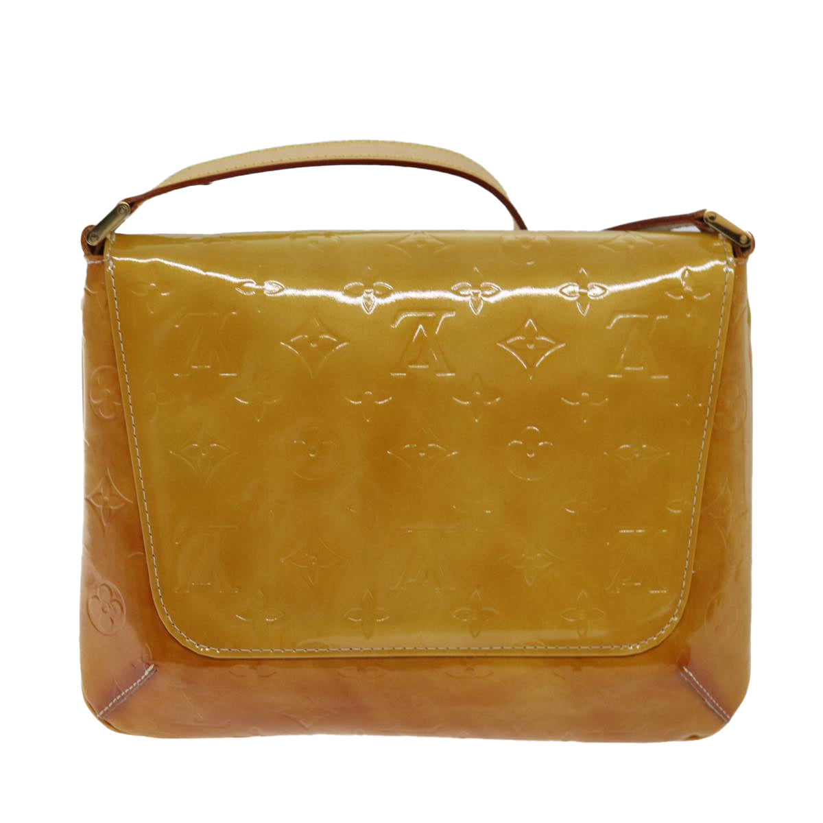 LOUIS VUITTON Monogram Vernis Thompson Street Bag Beige M91301 LV 73923