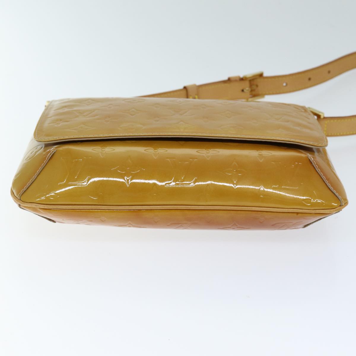 LOUIS VUITTON Monogram Vernis Thompson Street Bag Beige M91301 LV 73923