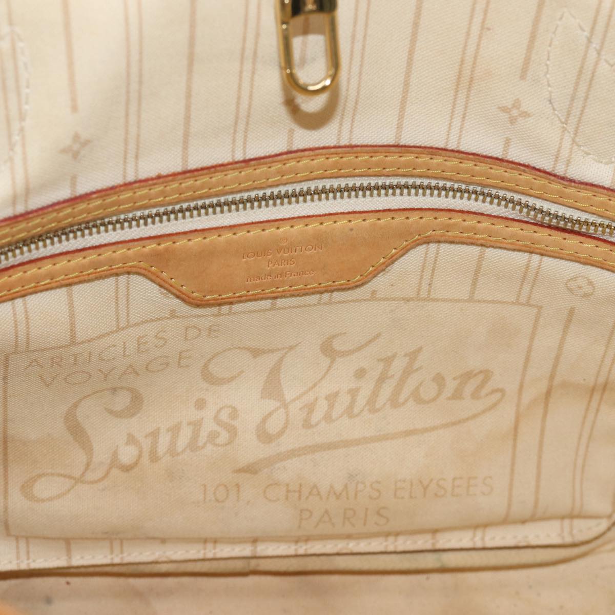 LOUIS VUITTON Damier Azur Neverfull PM Tote Bag N41362 LV 73924