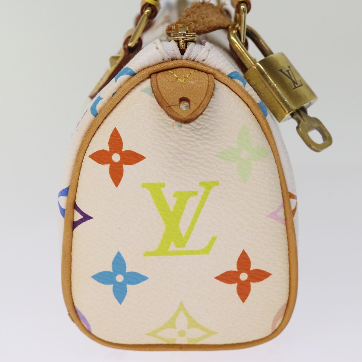 LOUIS VUITTON Monogram Multicolor Mini Speedy Hand Bag Black M92644 73932A