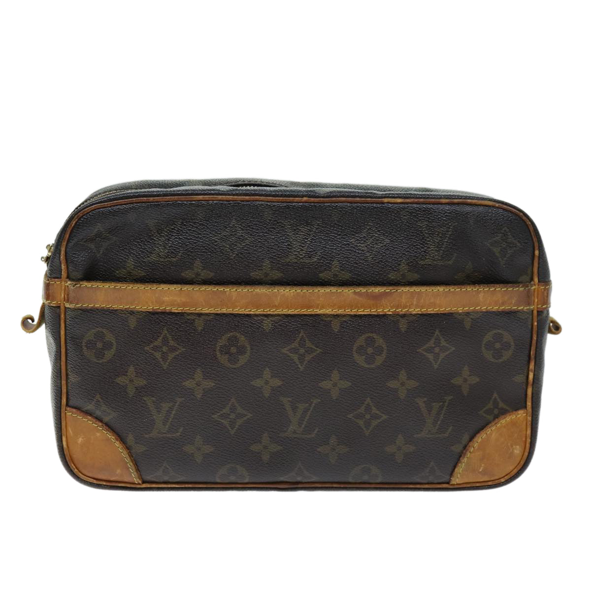 LOUIS VUITTON Monogram Compiegne 28 Clutch Bag M51845 LV 73935