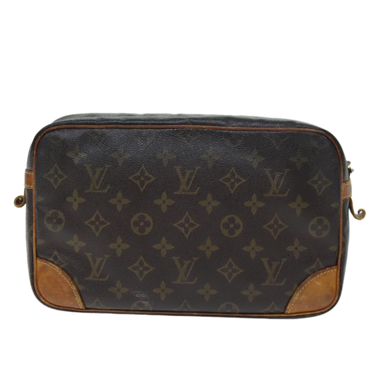 LOUIS VUITTON Monogram Compiegne 28 Clutch Bag M51845 LV 73935