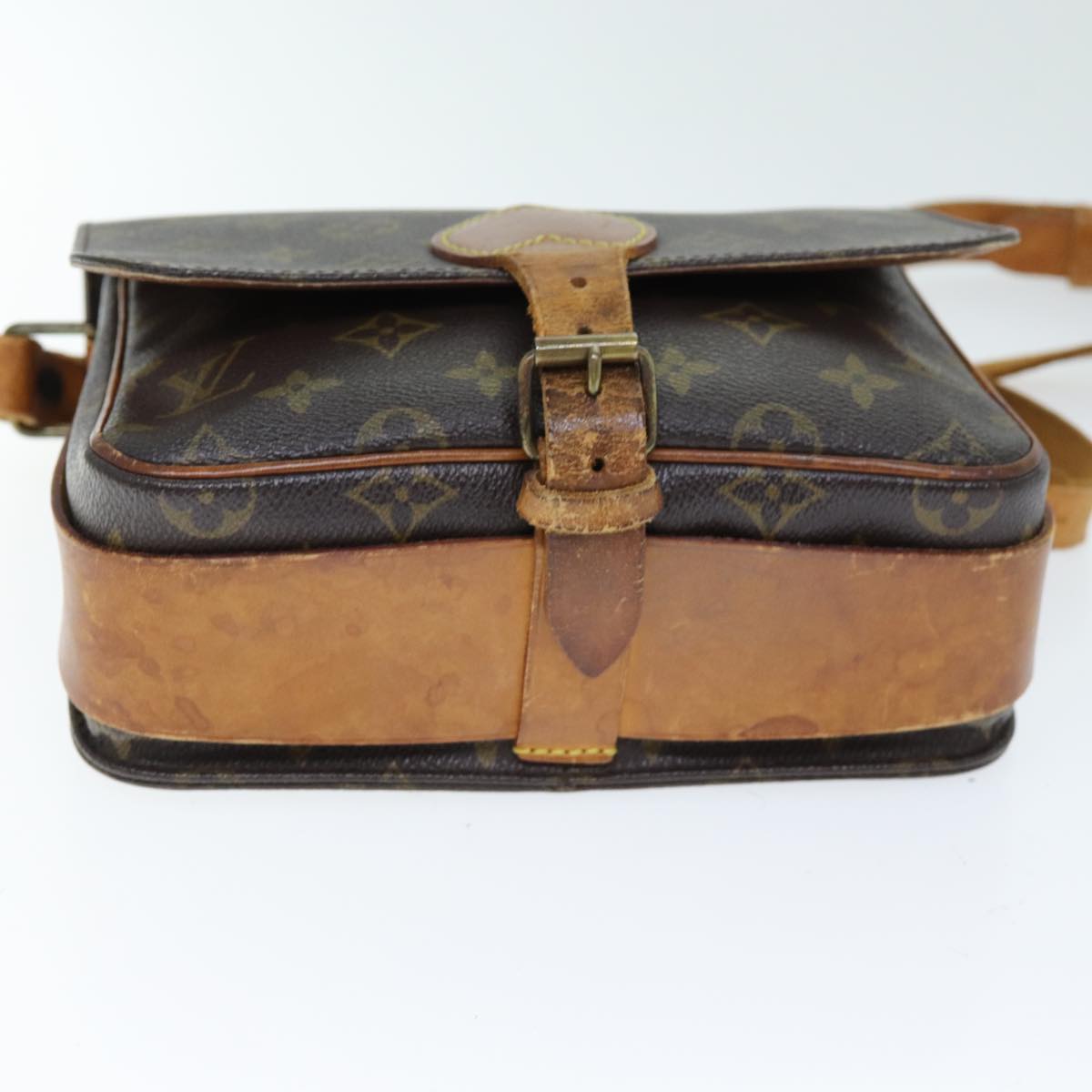 LOUIS VUITTON Monogram Cartouchiere MM Shoulder Bag M51253 LV 73936