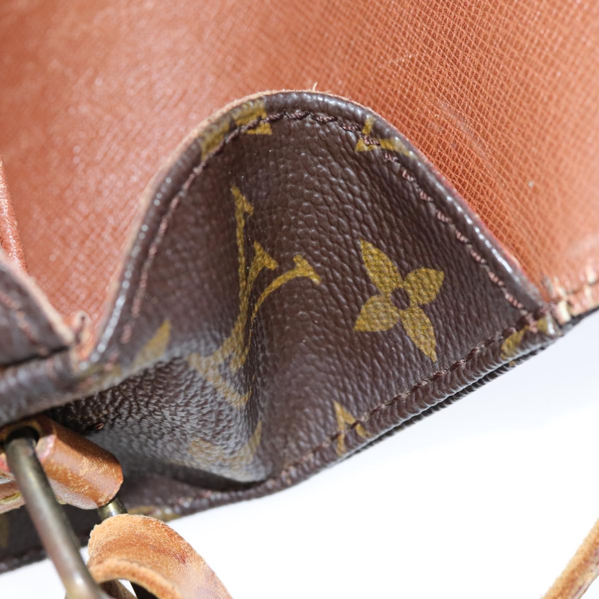 LOUIS VUITTON Monogram Cartouchiere MM Shoulder Bag M51253 LV 73936