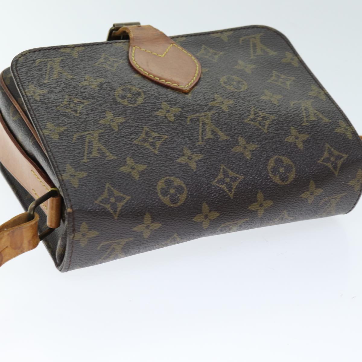 LOUIS VUITTON Monogram Cartouchiere MM Shoulder Bag M51253 LV 73936