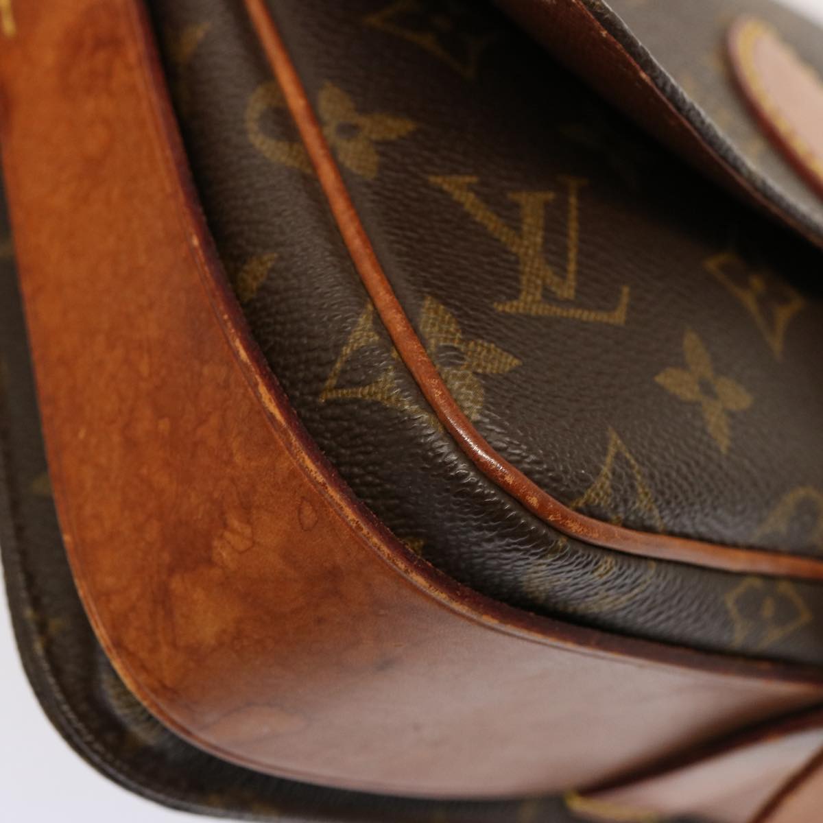 LOUIS VUITTON Monogram Cartouchiere MM Shoulder Bag M51253 LV 73939