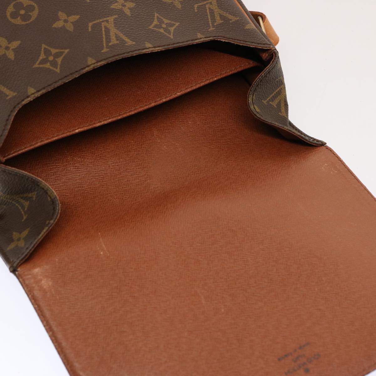 LOUIS VUITTON Monogram Cartouchiere MM Shoulder Bag M51253 LV 73939