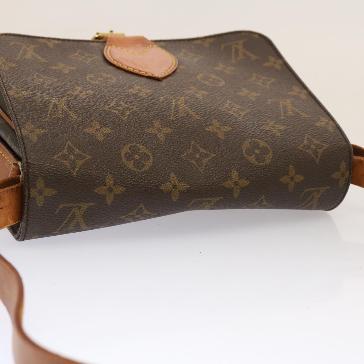 LOUIS VUITTON Monogram Cartouchiere MM Shoulder Bag M51253 LV 73939
