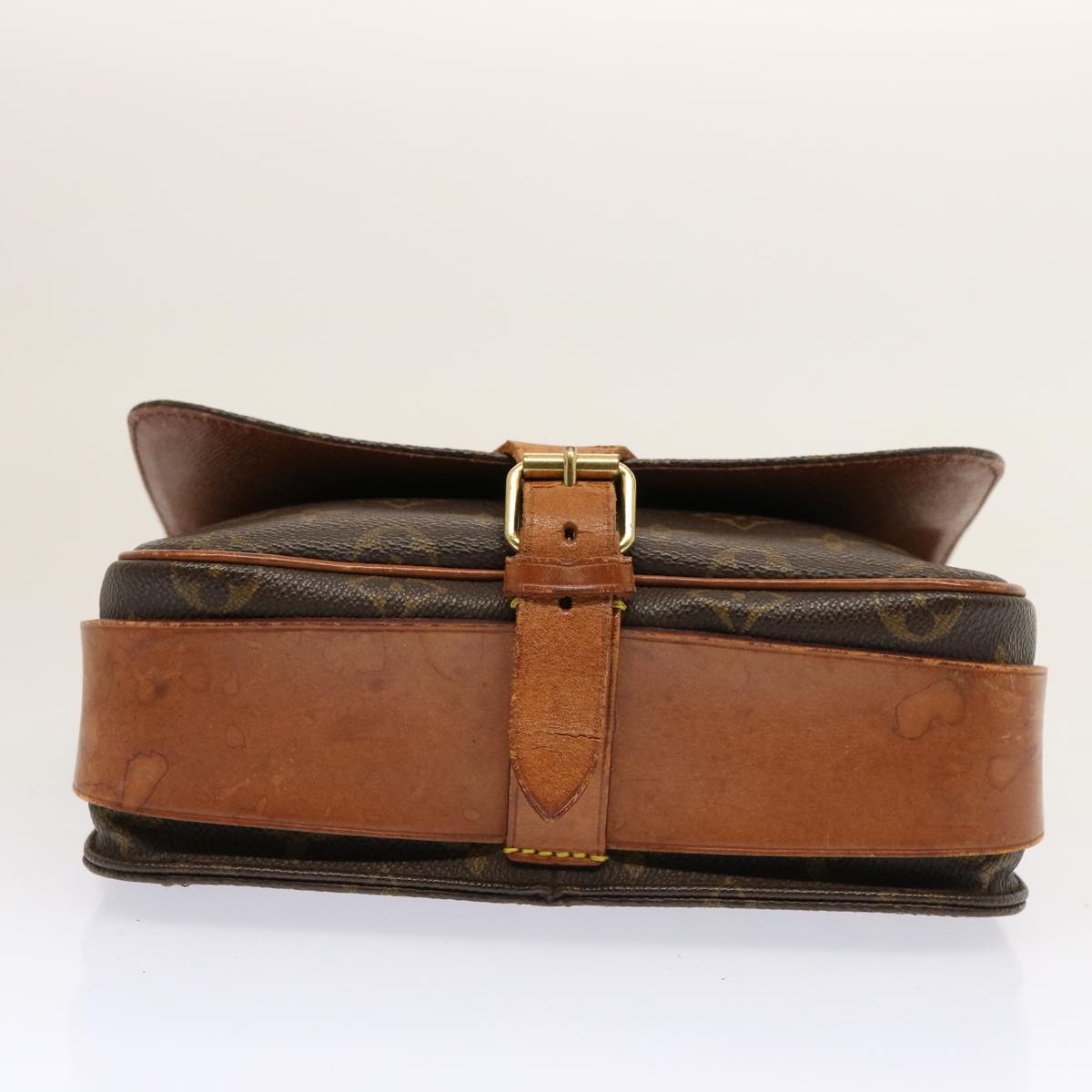 LOUIS VUITTON Monogram Cartouchiere MM Shoulder Bag M51253 LV 73939