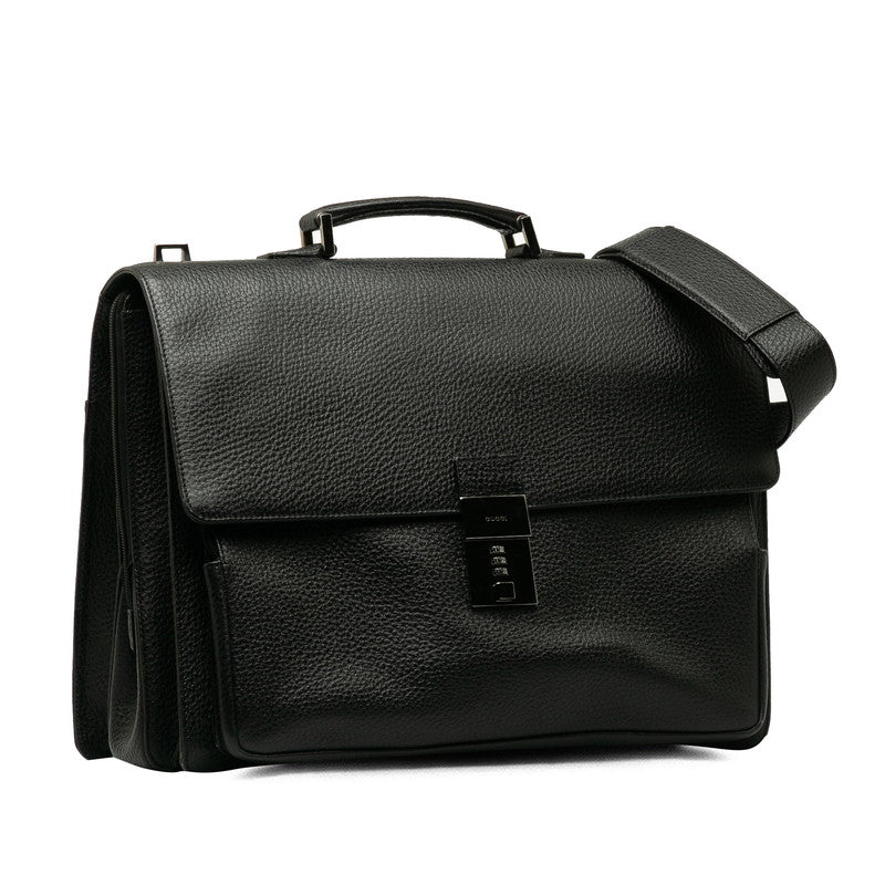 Luxury Gucci Trending 2025 Business Bag Black Leather Men Luxury Gucci Trending 2025