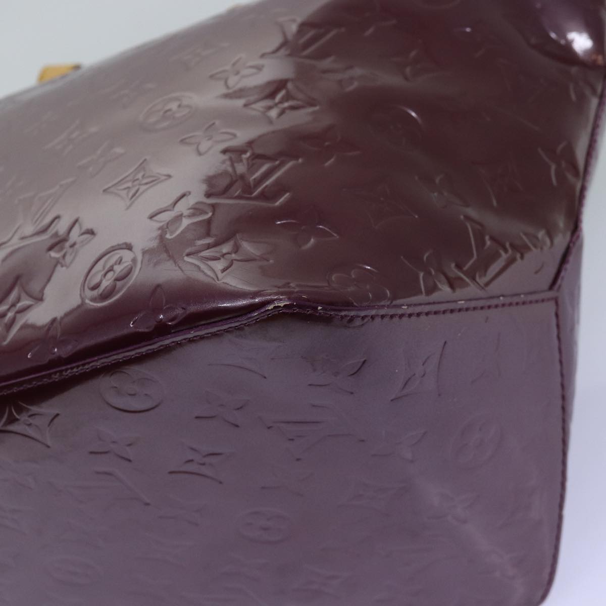 LOUIS VUITTON Monogram Vernis Bellevue GM Tote Bag Viole M93588 LV 73960