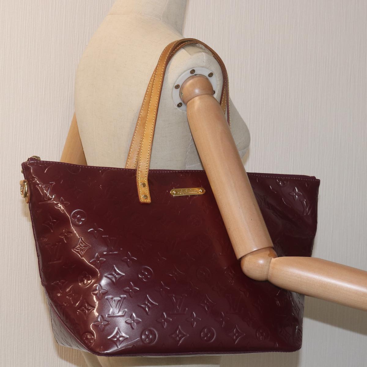 LOUIS VUITTON Monogram Vernis Bellevue GM Tote Bag Viole M93588 LV 73960