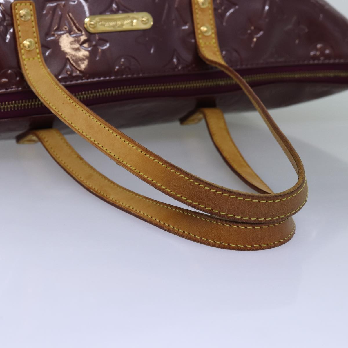 LOUIS VUITTON Monogram Vernis Bellevue GM Tote Bag Viole M93588 LV 73960