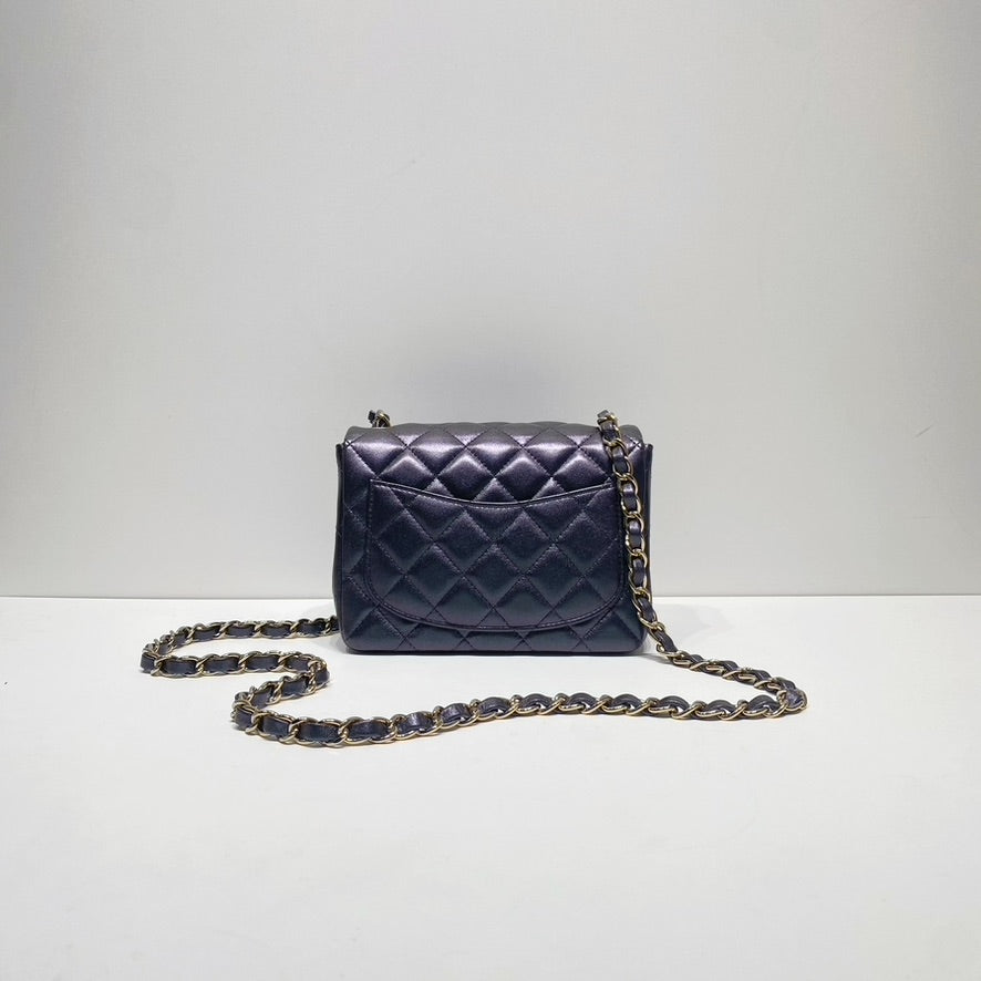 No.4258-Chanel Lambskin Square Mini Classic Flap 17cm (Unused / 未使用品)