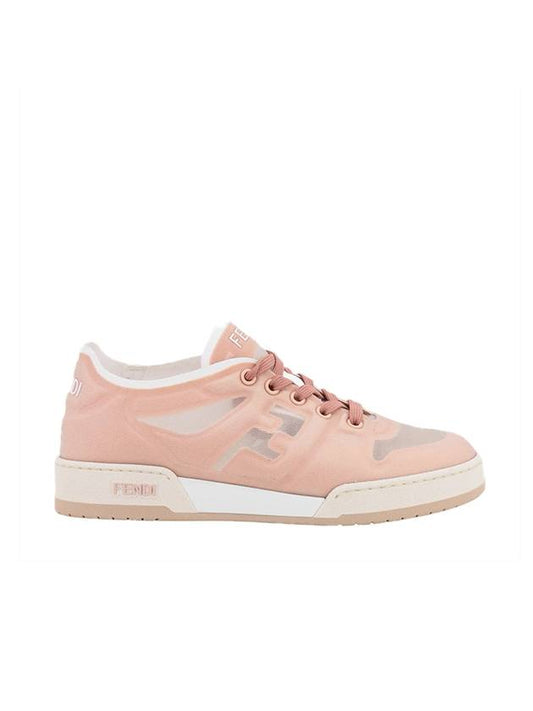 Luxury Fendi Match Mesh Low Top Sneakers Light Pink
