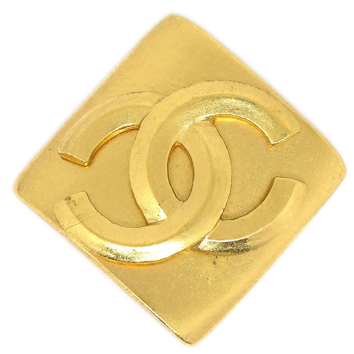 Luxury Chanel 1996 Diamond Brooch Gold