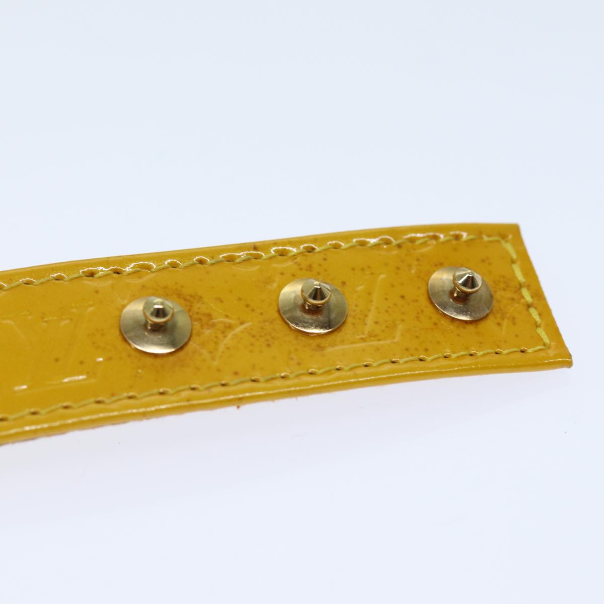 LOUIS VUITTON Monogram Vernis Bracelet 2003 Singapore Only Jaune LV 74007