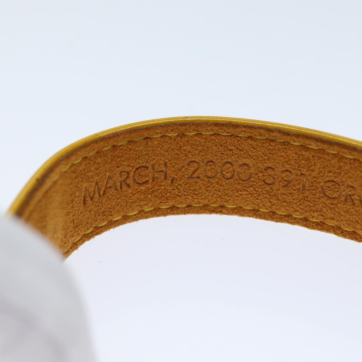 LOUIS VUITTON Monogram Vernis Bracelet 2003 Singapore Only Jaune LV 74007