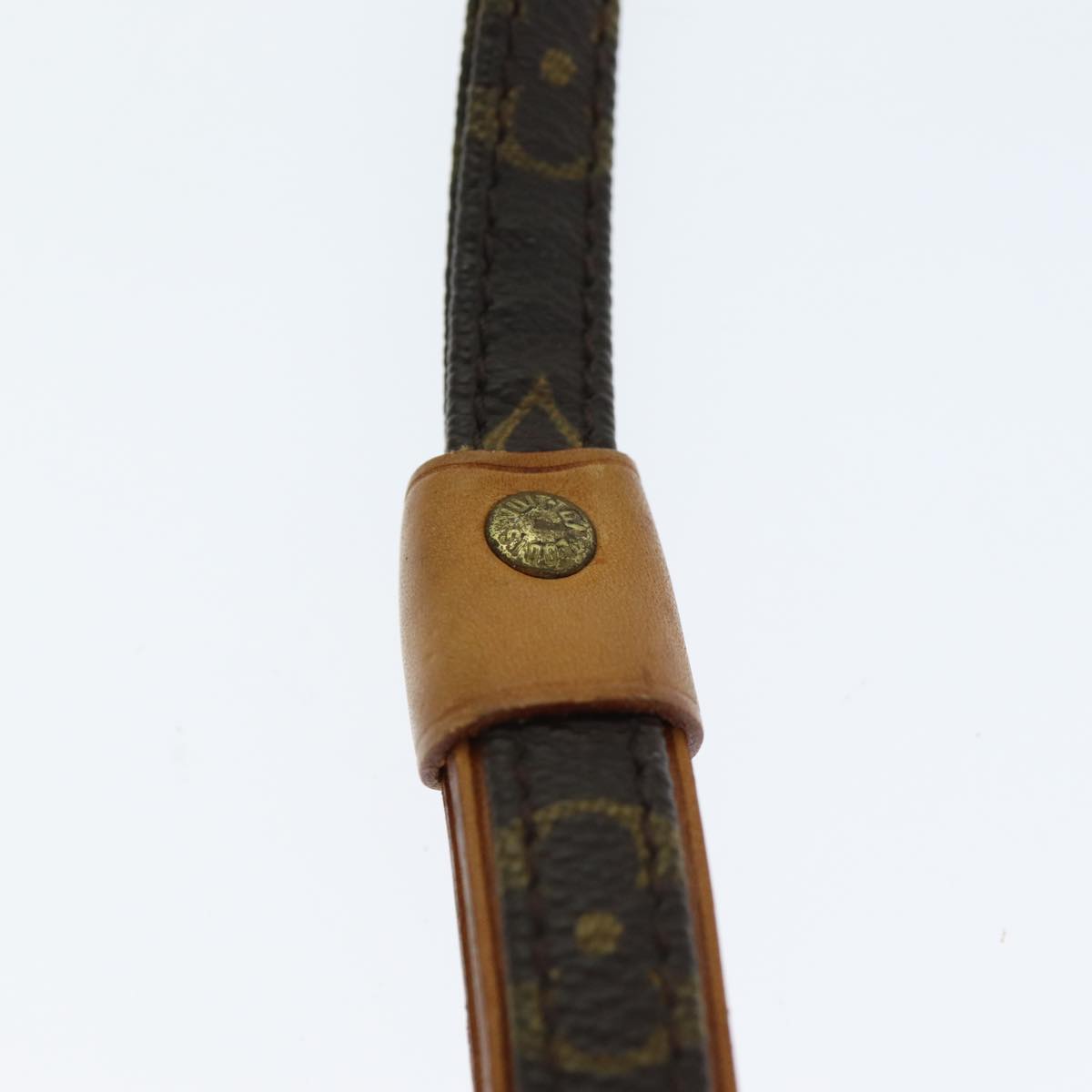 LOUIS VUITTON Monogram Less Baxter MM Dog Leash M58056 LV 74016