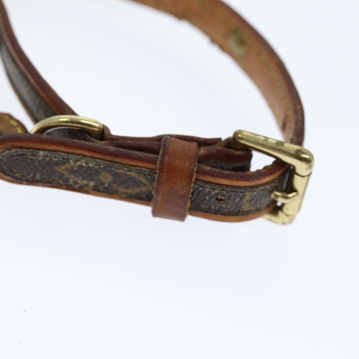LOUIS VUITTON Monogram Less Baxter MM Dog Leash M58056 LV 74016