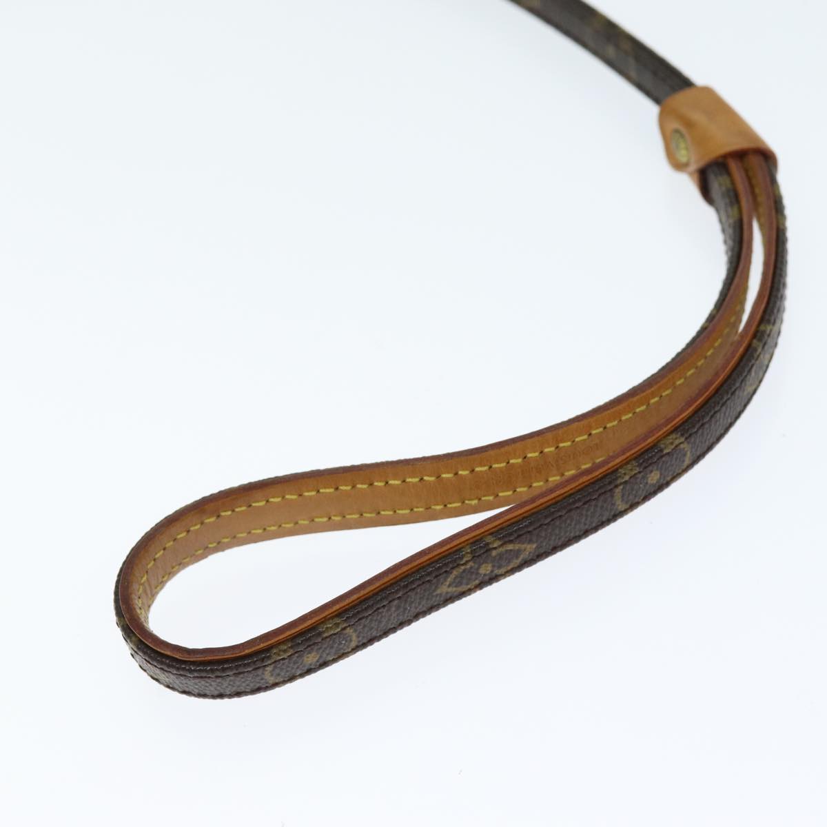 LOUIS VUITTON Monogram Less Baxter MM Dog Leash M58056 LV 74016