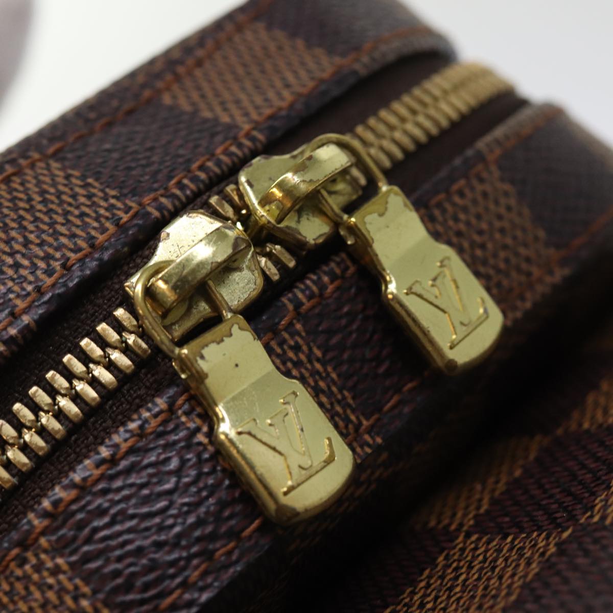 LOUIS VUITTON Damier Ebene Geronimos Shoulder Bag N51994 LV 74020