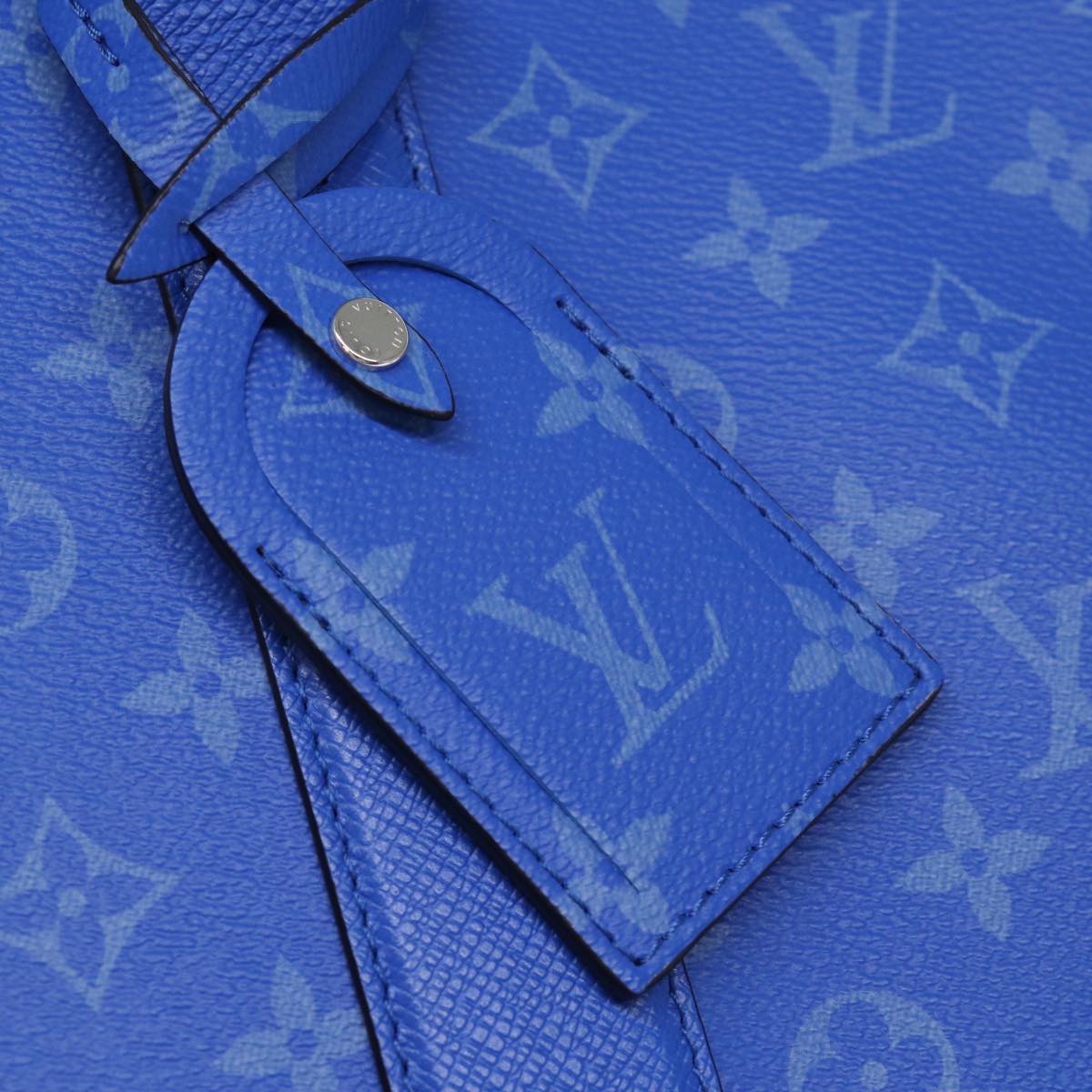 LOUIS VUITTON Taigalama Weekend Tote NM Tote Bag 2way Blue M31010 LV 74022S