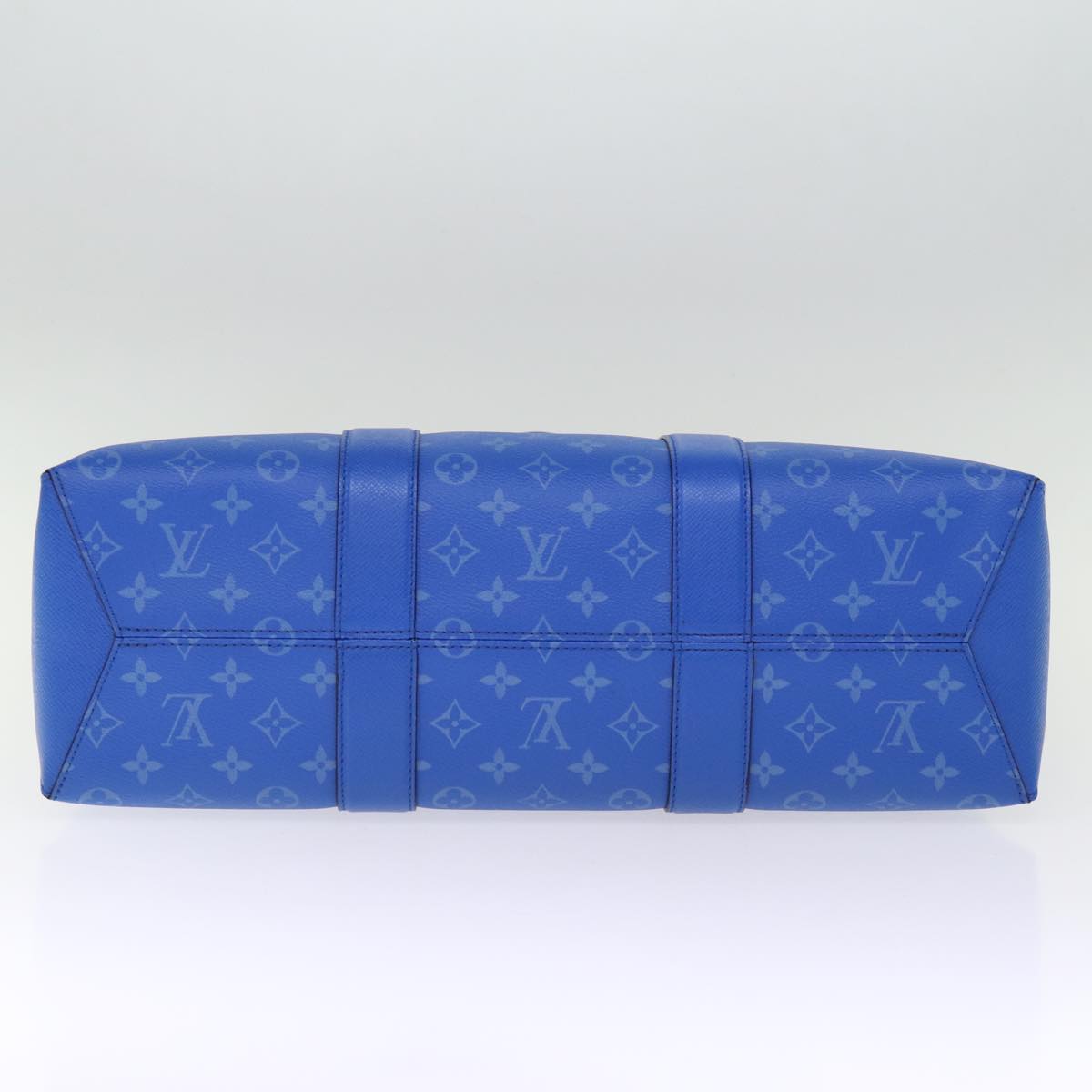 LOUIS VUITTON Taigalama Weekend Tote NM Tote Bag 2way Blue M31010 LV 74022S