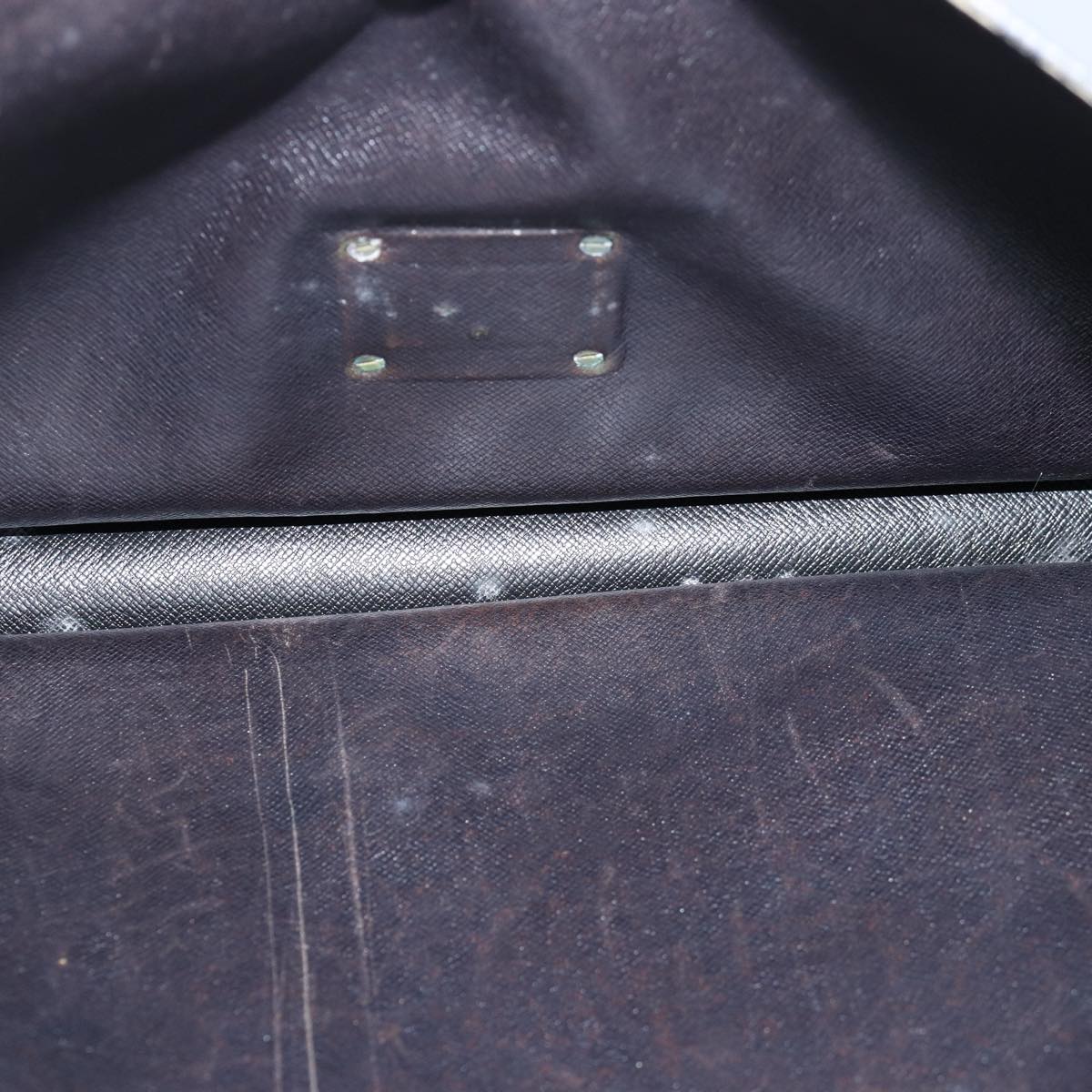 LOUIS VUITTON Epi Porte Documents Senateur Briefcase Black M54452 LV 74027
