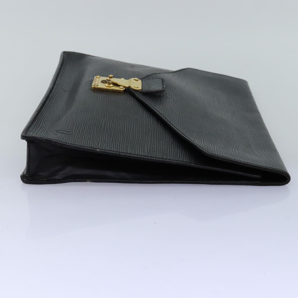 LOUIS VUITTON Epi Porte Documents Senateur Briefcase Black M54452 LV 74027