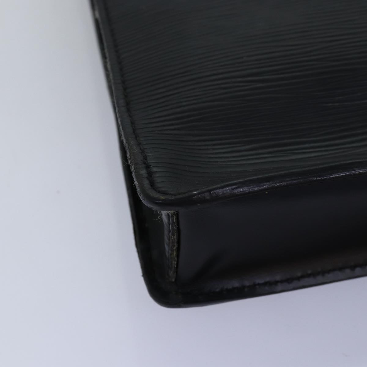 LOUIS VUITTON Epi Porte Documents Senateur Briefcase Black M54452 LV 74027