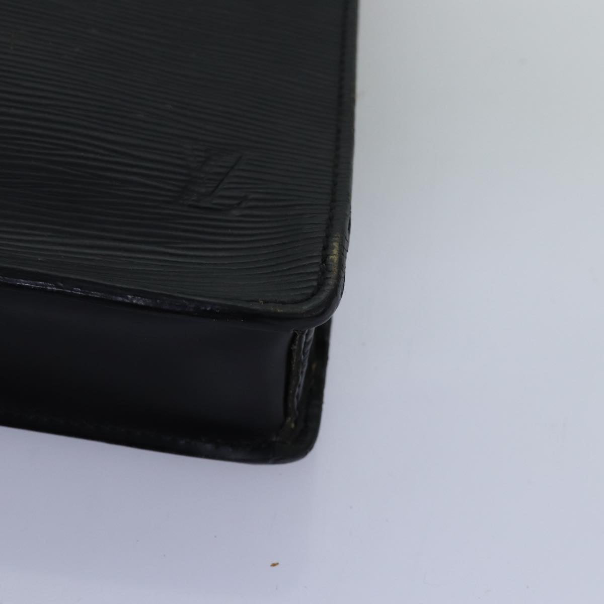 LOUIS VUITTON Epi Porte Documents Senateur Briefcase Black M54452 LV 74027