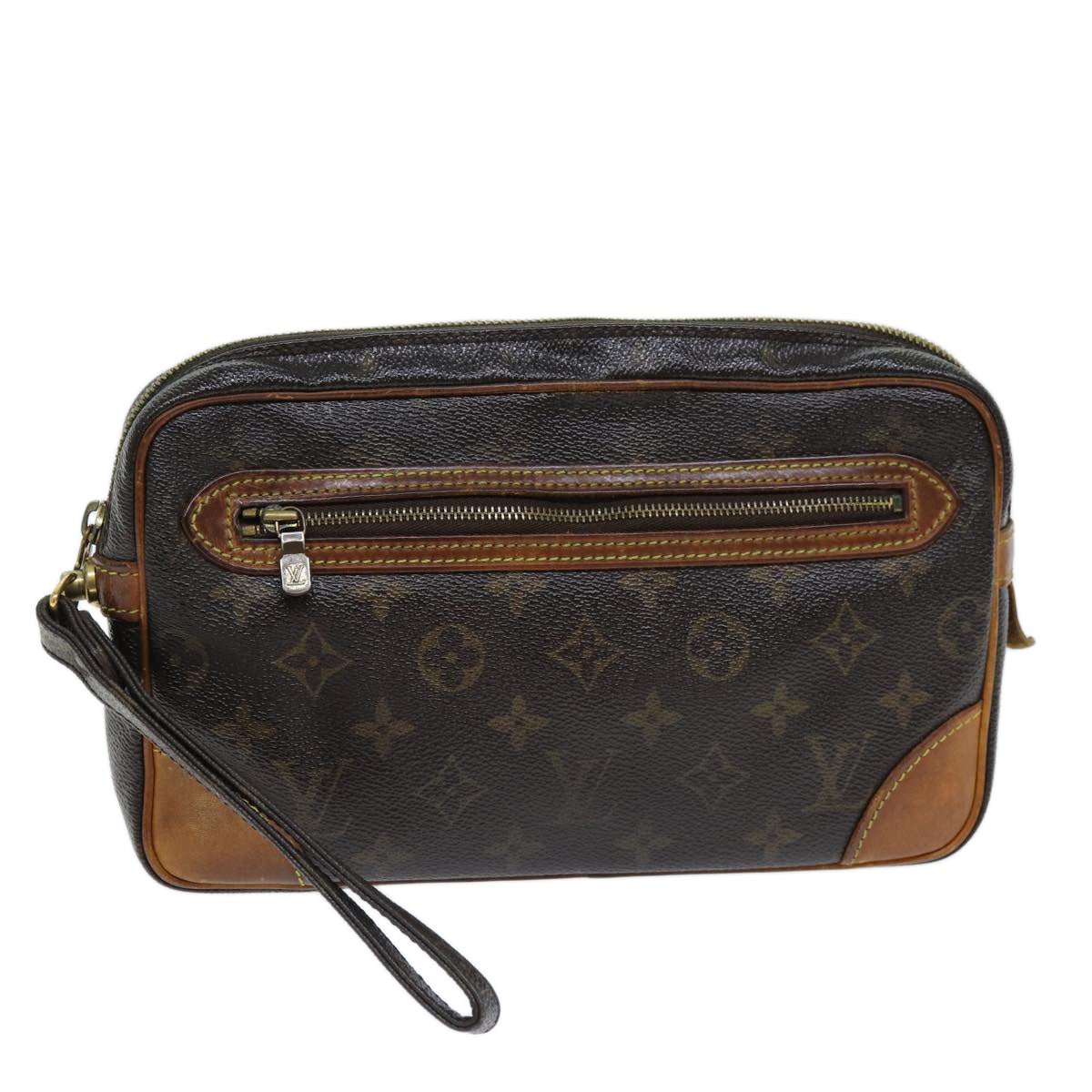 LOUIS VUITTON Monogram Marly Dragonne GM Clutch Bag M51825 LV 74033