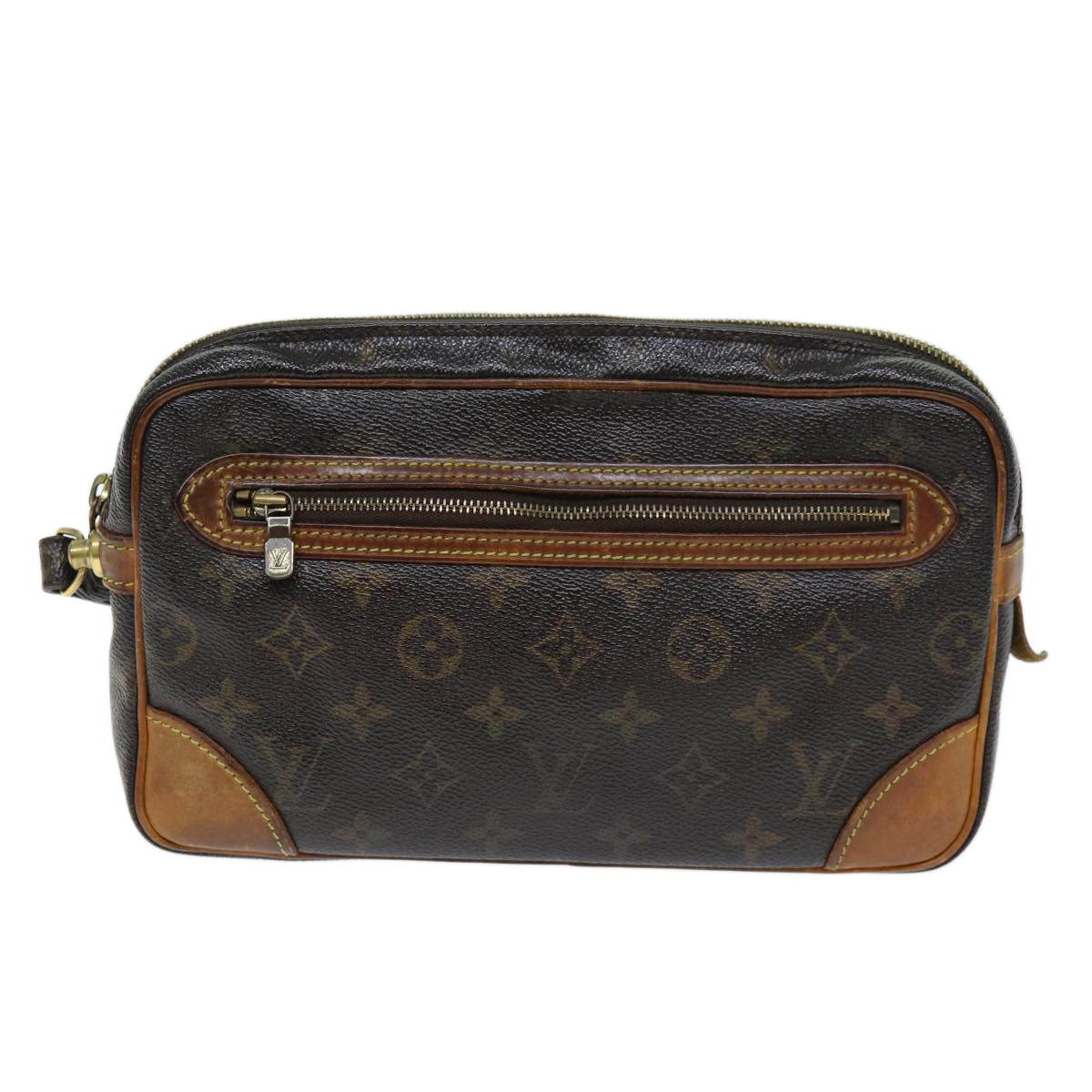 LOUIS VUITTON Monogram Marly Dragonne GM Clutch Bag M51825 LV 74033